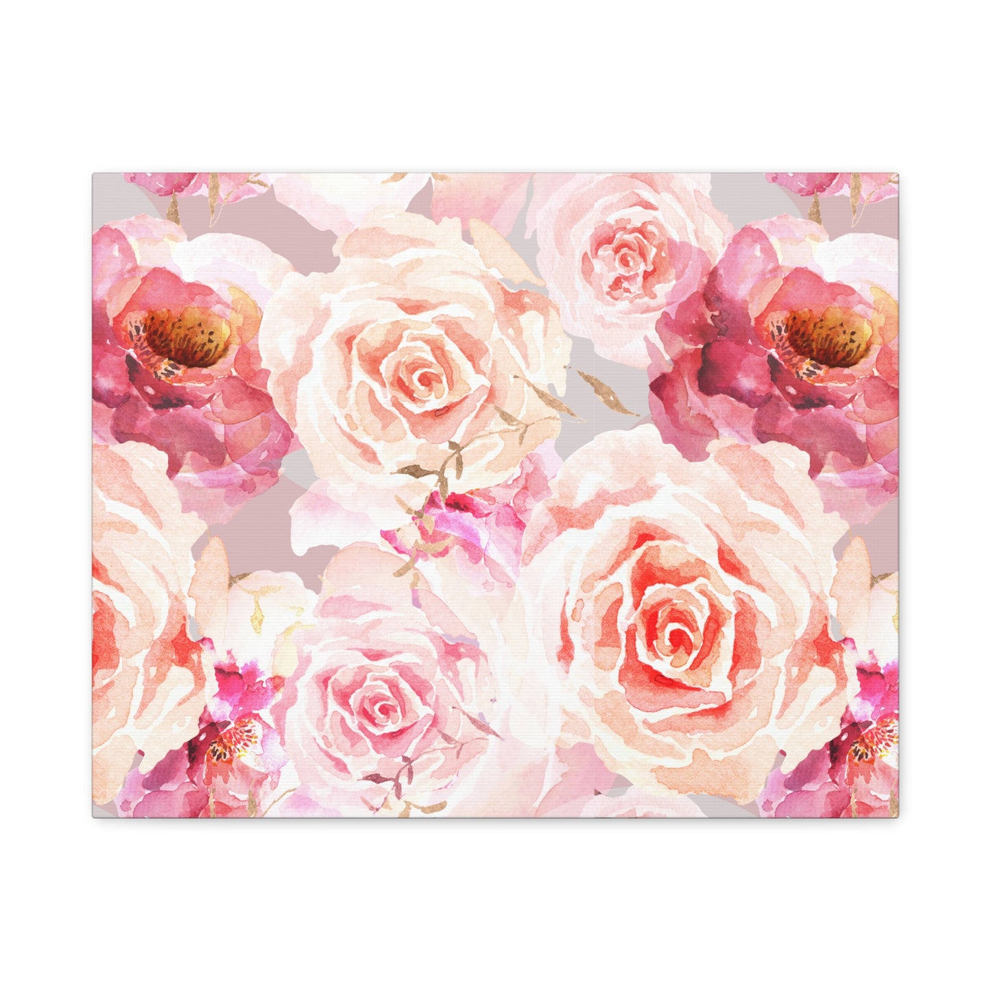 Bohemian Rose Canvas Art Print - Multiple Sizing Options