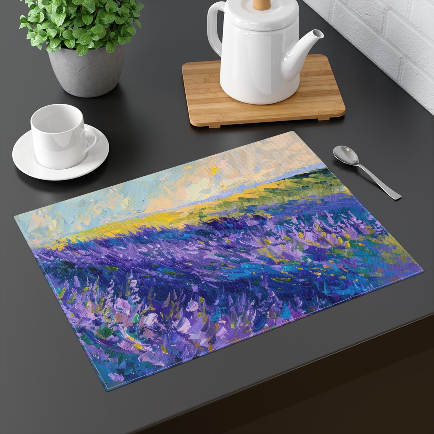 Lavender Fields Placemats - 18" × 14" Cotton Twill - 1 count