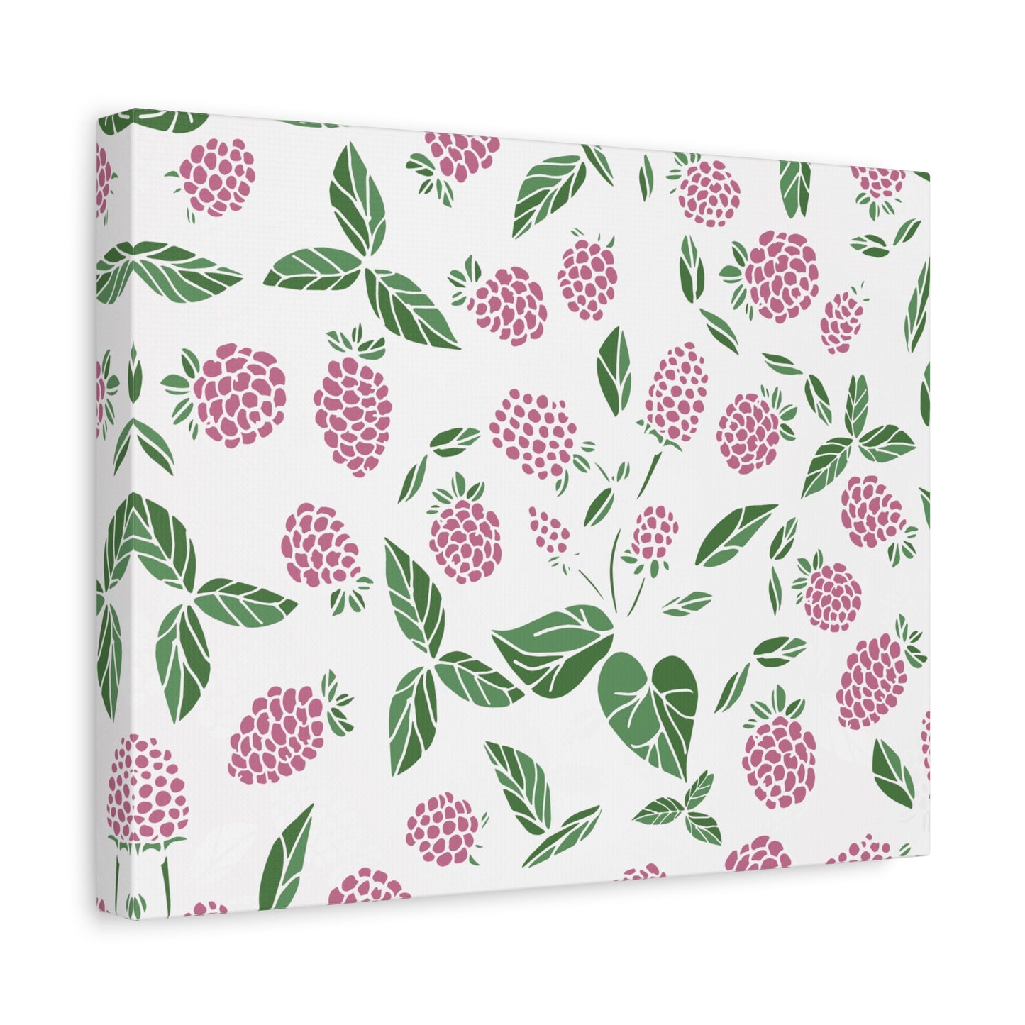 Pink Berry Canvas Art Print - Multiple Sizing Options