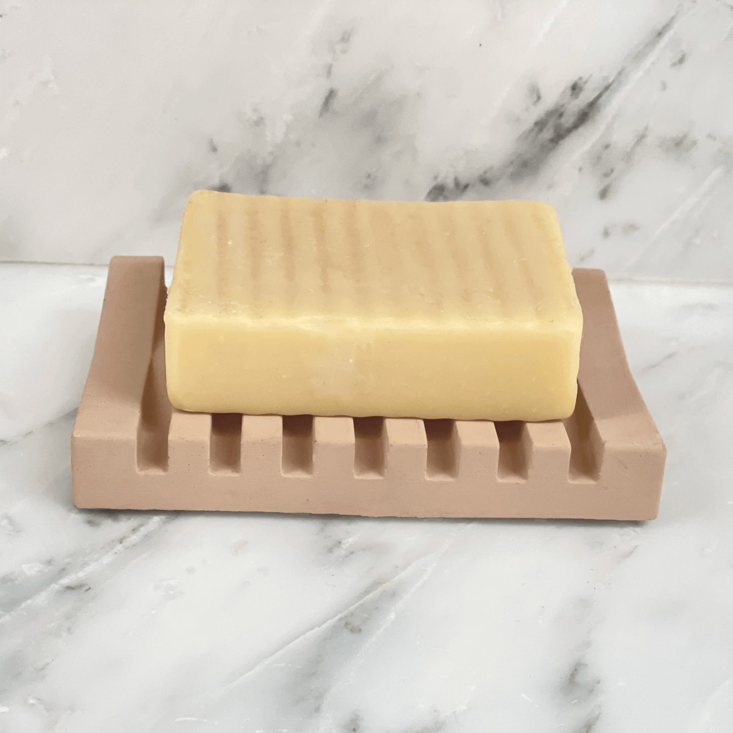 Beige Concrete Soap Dish