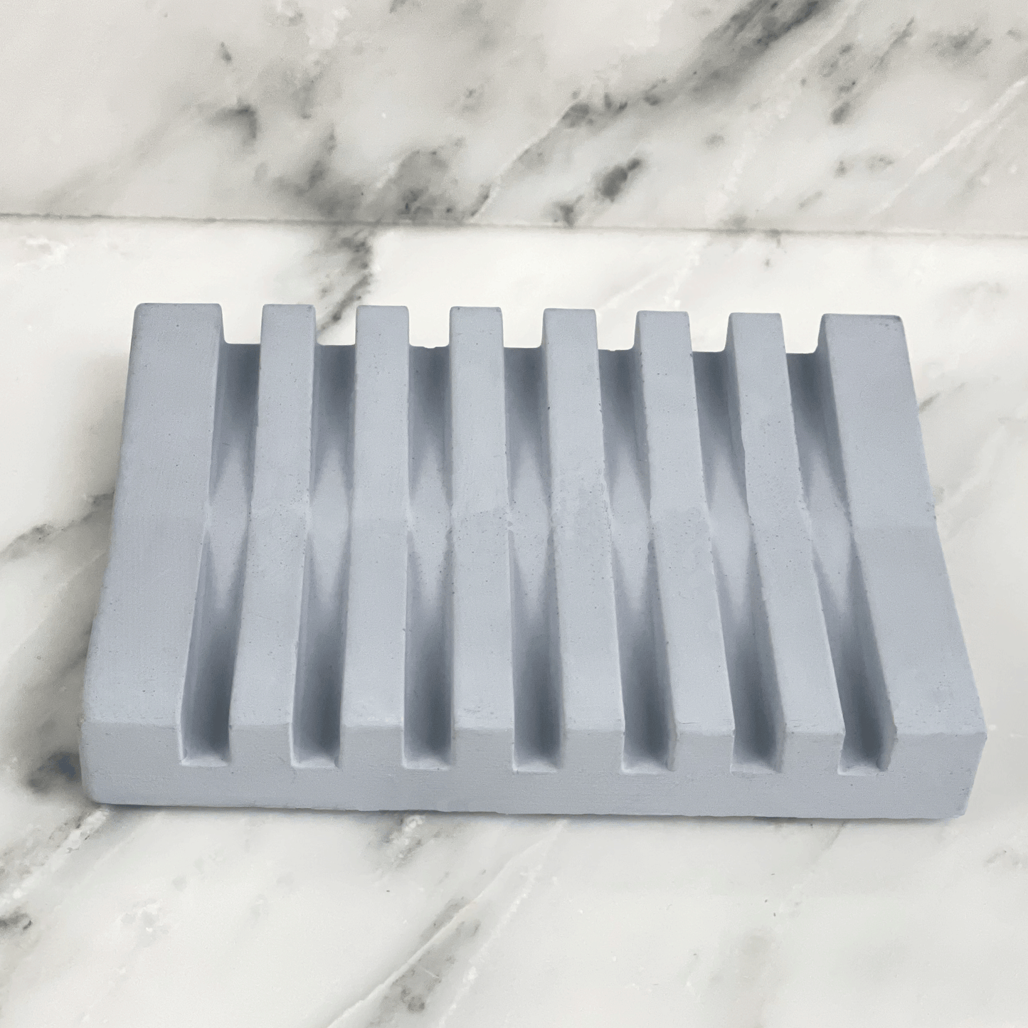 Light Blue Concrete Soap Dish