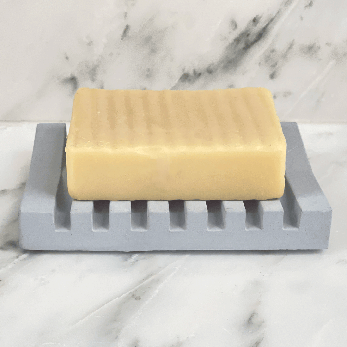 Light Blue Concrete Soap Dish