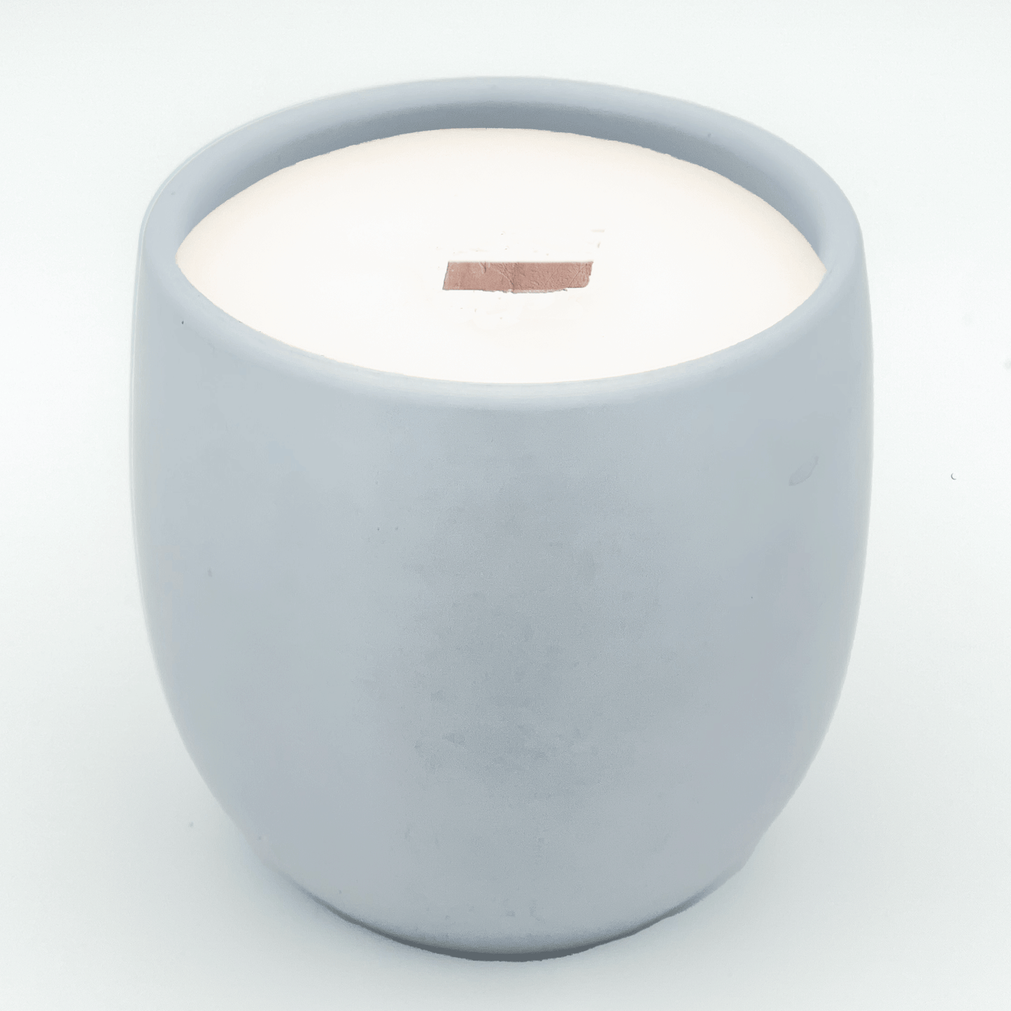 Pineapple Sage Soy Wax Candle - Tropical Collection in 9 oz. Light Blue Concrete Jar