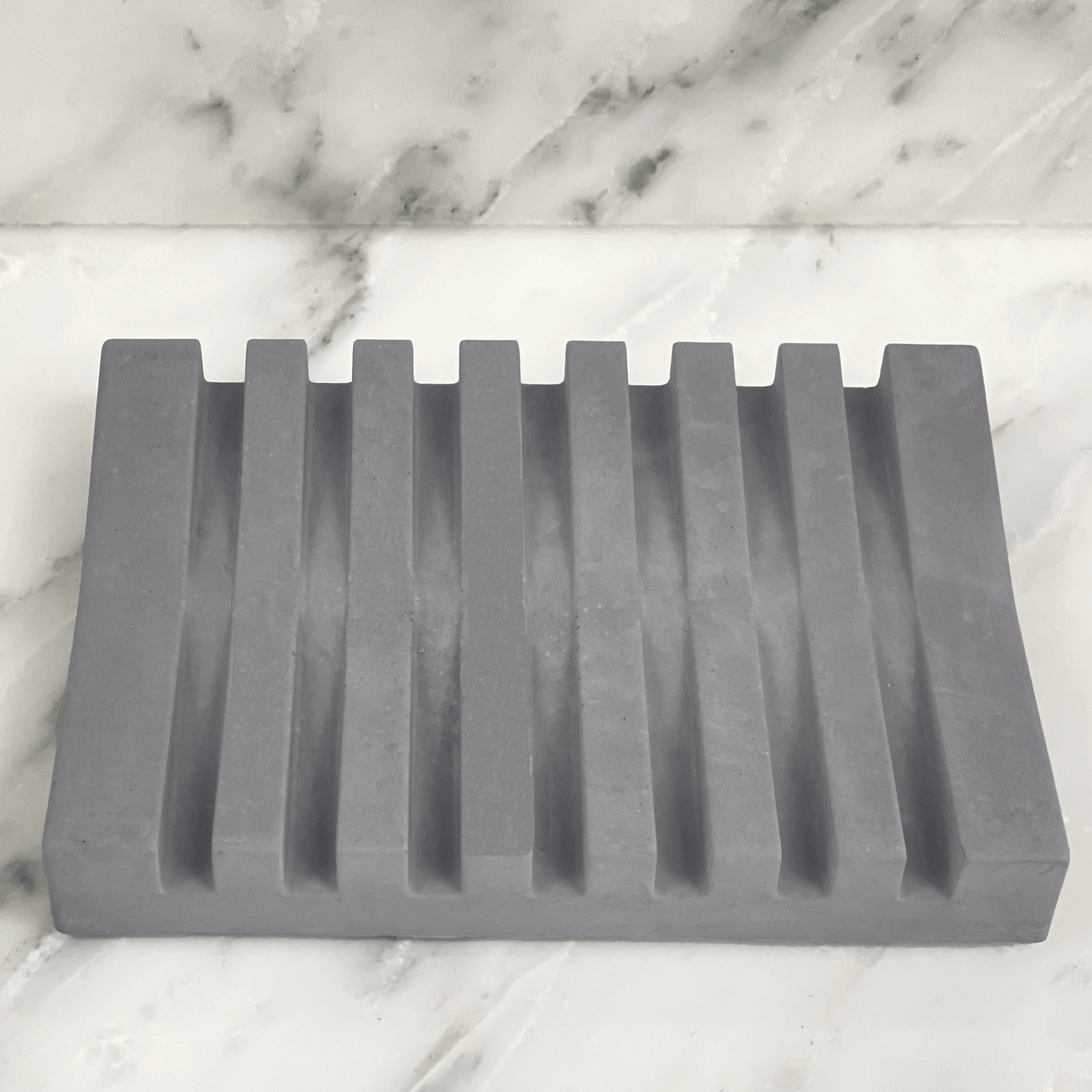 Gray Concrete Soap Dish