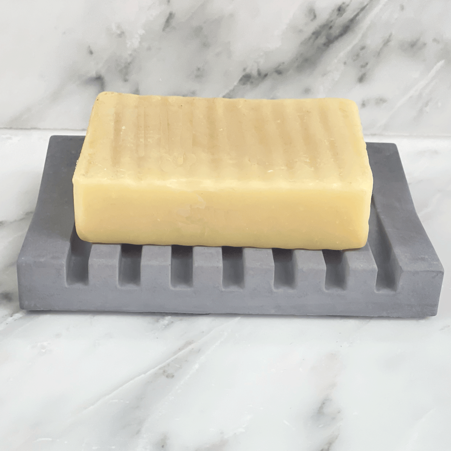 Gray Concrete Soap Dish