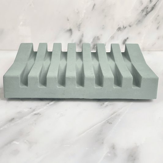 Green Concrete Soap Dish