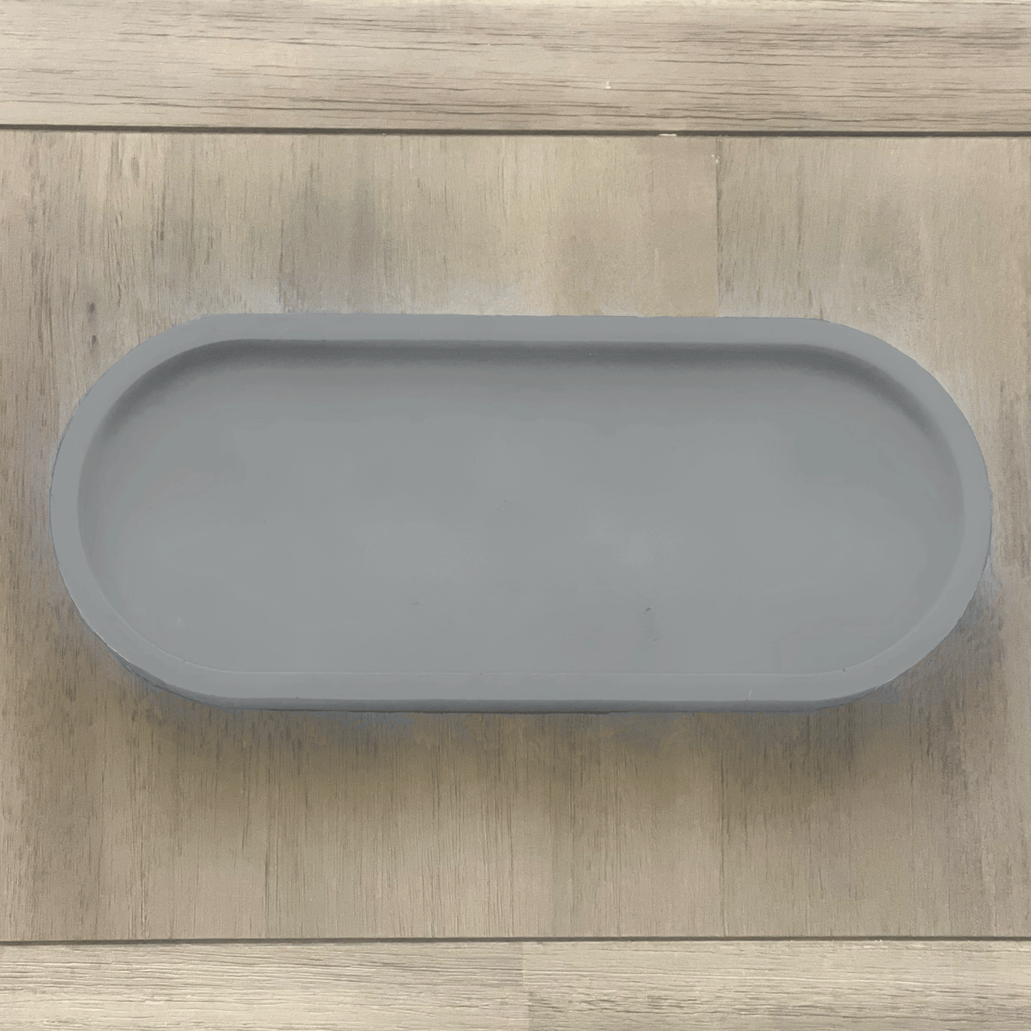 Large Gray Oval Concrete Tray for Candles, Keys, Jewelry, Room Spray, Decorative and more!