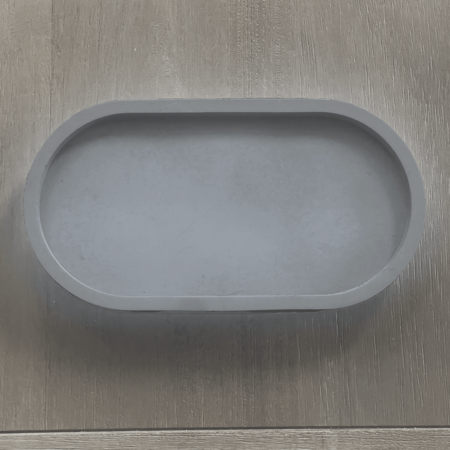 Small Gray Oval Concrete Tray for Candles, Keys, Jewelry, Room Spray, Decorative and more!