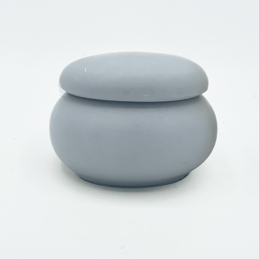 Light Blue Concrete Tealight Candle Holder