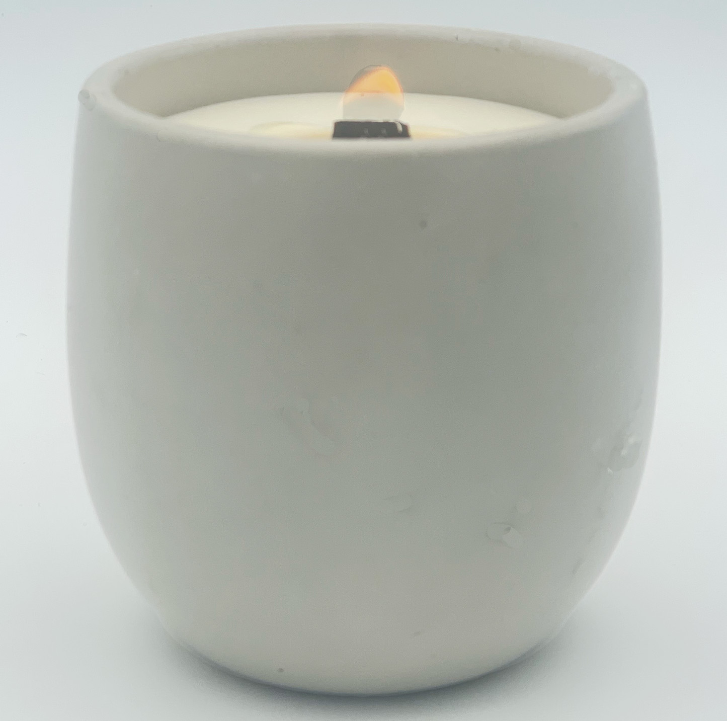 Sea Breeze Soy Wax Candle - Coastline Collection in 9 oz. White Concrete Jar