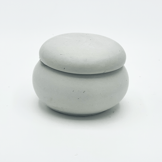 White Concrete Tealight Candle Holder